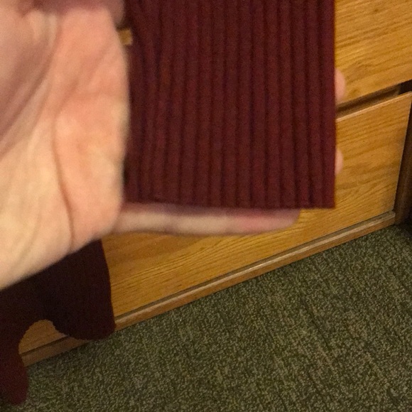 Forever 21 Maroon colored long sleeve dress - Picture 7 of 8